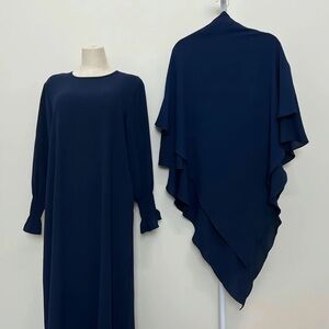 Jilbab and Abaya Navy Set